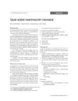 Guía sobre reanimación neonatal