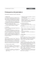 Osteopenia del prematuro