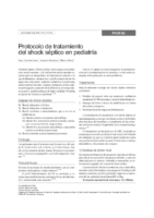 Protocolo de tratamiento del shock séptico en pediatría