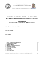 Formulario e Instructivo Acreditacion ACTIVIDADES PRESENCIAL