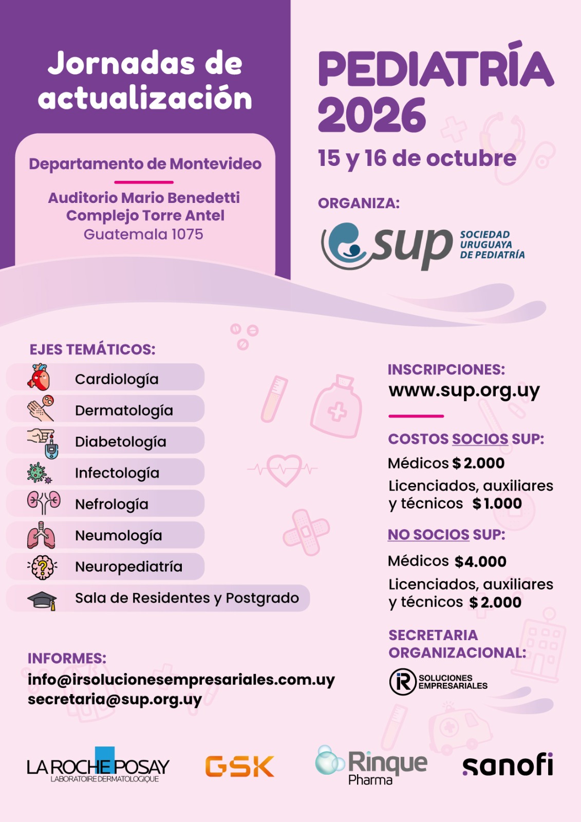 Jornadas de actualización en Pediatría 2026 - Montevideo